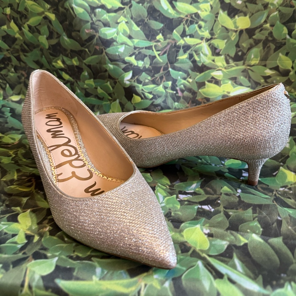 Sam Edelman Women's Glittering Champagne Heels